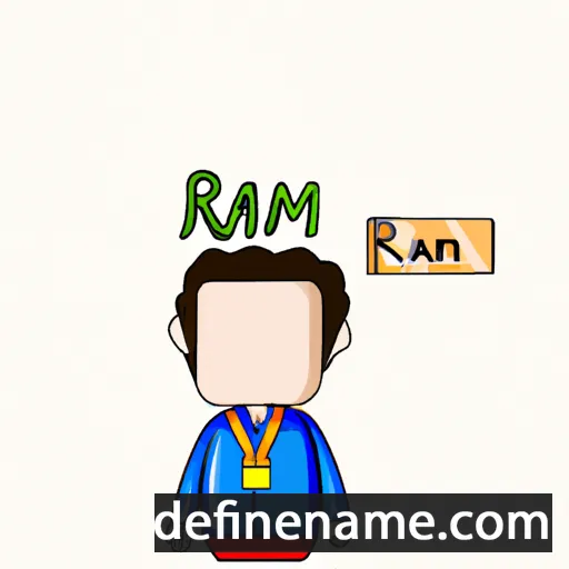 cartoon of the name Riam