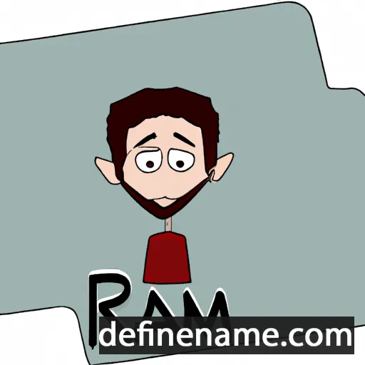 cartoon of the name Riam