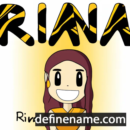 cartoon of the name Riana