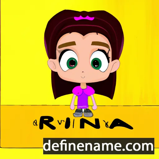 cartoon of the name Riana