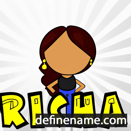 cartoon of the name Richa