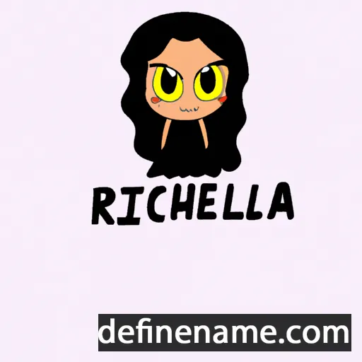 cartoon of the name Richella