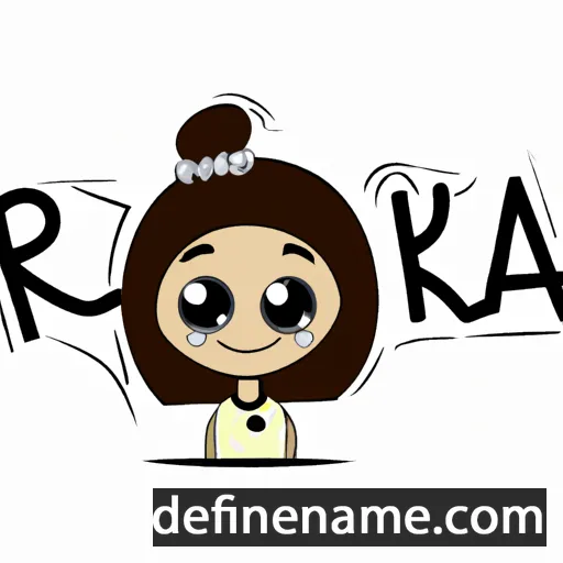 cartoon of the name Rieka