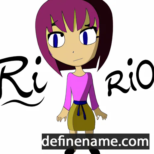 cartoon of the name Rieko