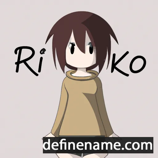 cartoon of the name Riiko