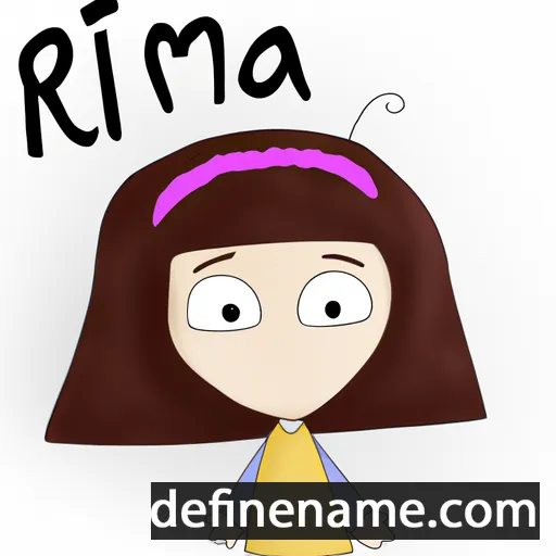 cartoon of the name Rima