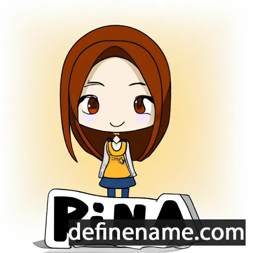 cartoon of the name Rina