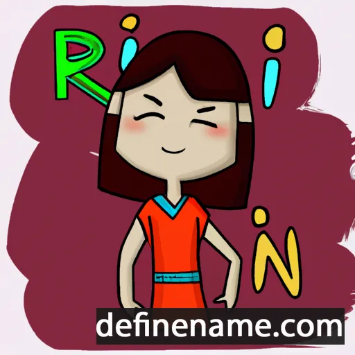 cartoon of the name Rini