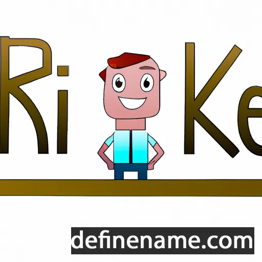 cartoon of the name Rinke