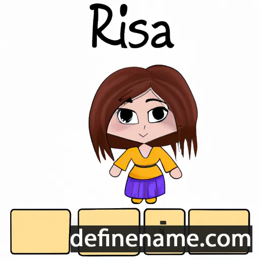 cartoon of the name Risa