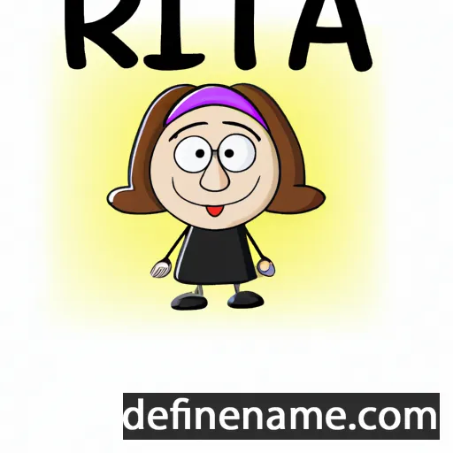 cartoon of the name Rita