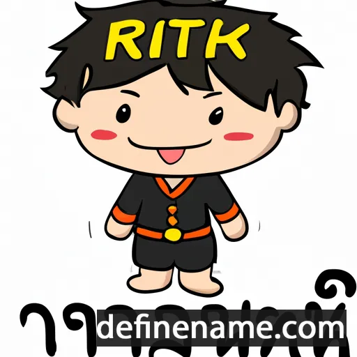 cartoon of the name Rithisak