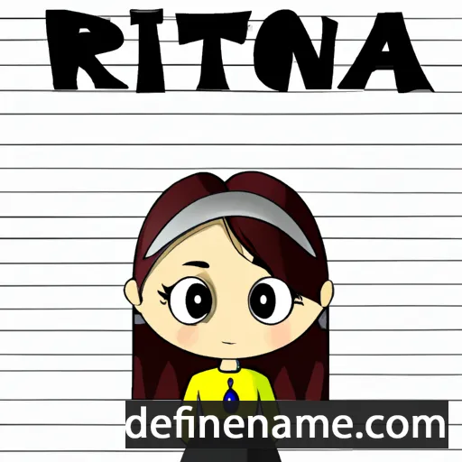 cartoon of the name Ritona