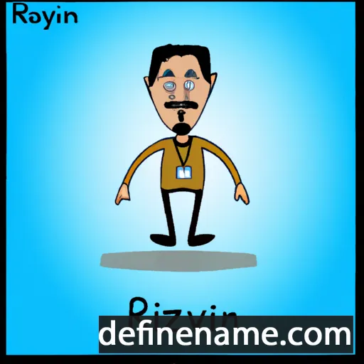 cartoon of the name Rizvan