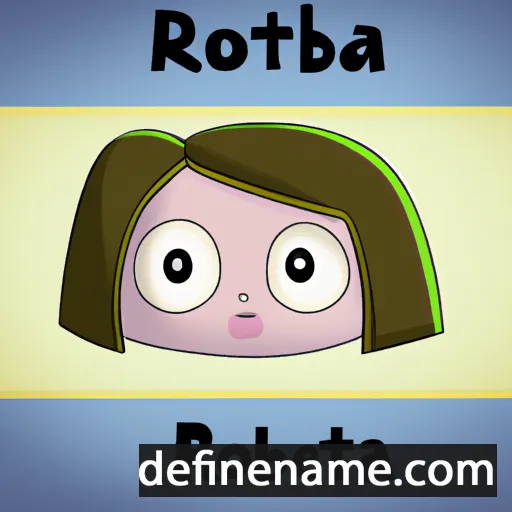 Róberta cartoon