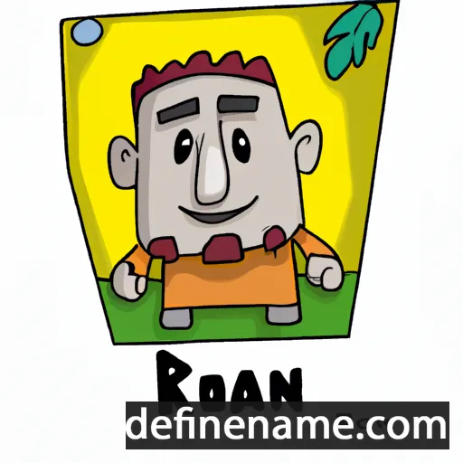 cartoon of the name Roan