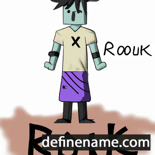 cartoon of the name Rokku