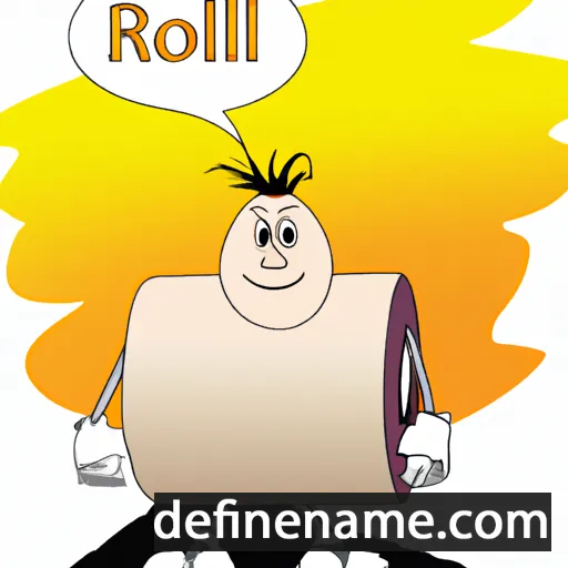 Roll cartoon