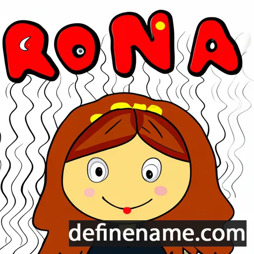 cartoon of the name Rona