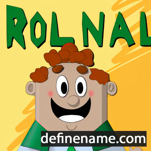 cartoon of the name Ronal