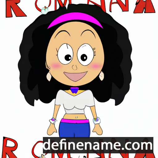 cartoon of the name Ronia