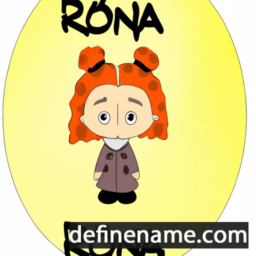 cartoon of the name Ronia