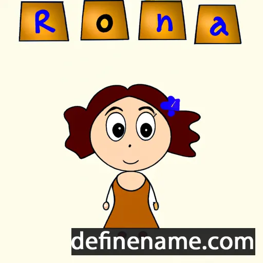 cartoon of the name Ronna