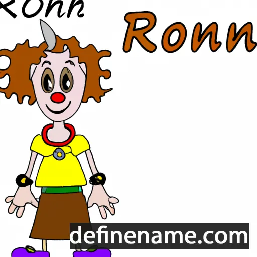 Ronni cartoon