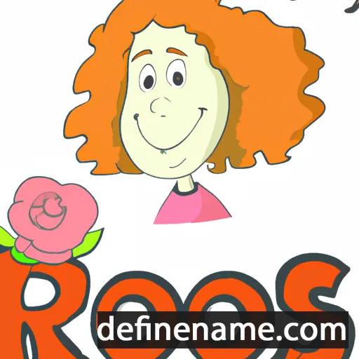 cartoon of the name Ros