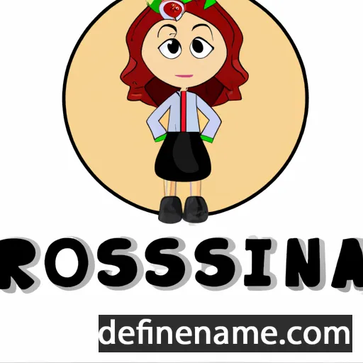 cartoon of the name Rosina