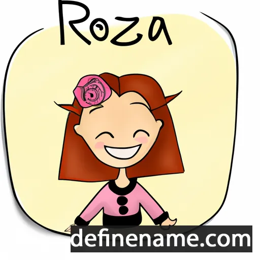 cartoon of the name Róża