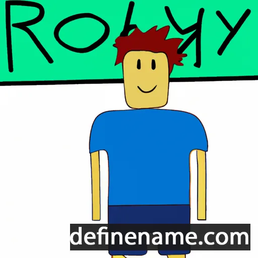 cartoon of the name Roy