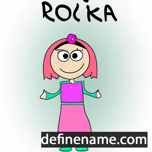 cartoon of the name Rozika