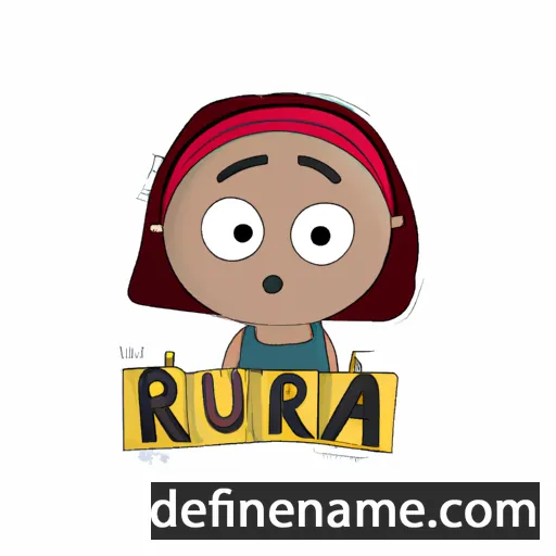 cartoon of the name Rua