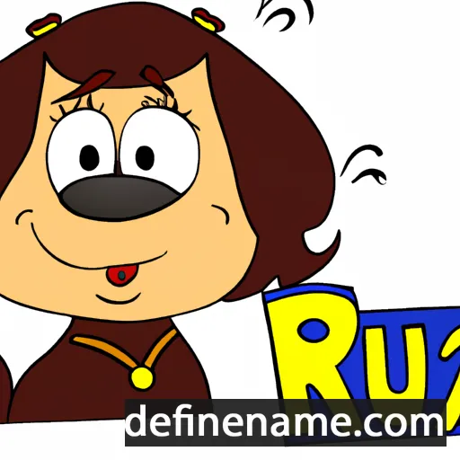 cartoon of the name Rua