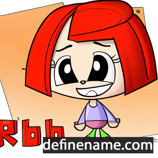 cartoon of the name Rubi