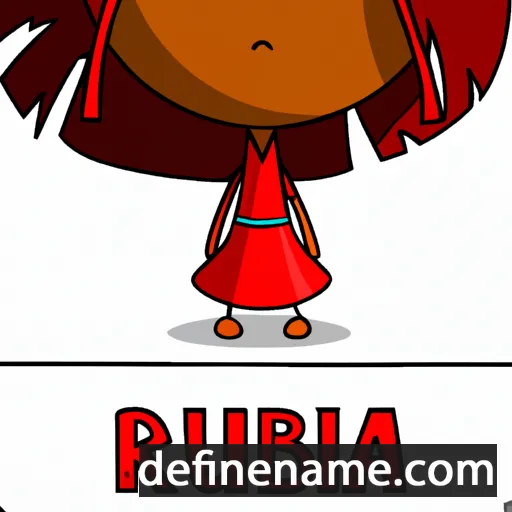 cartoon of the name Rubina