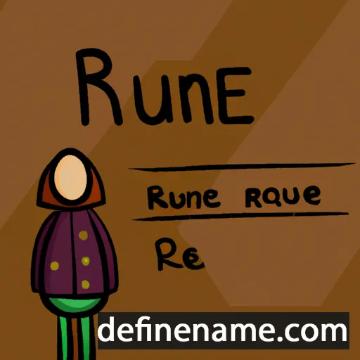 Rufine cartoon