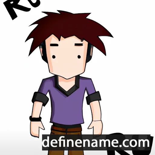 cartoon of the name Rui