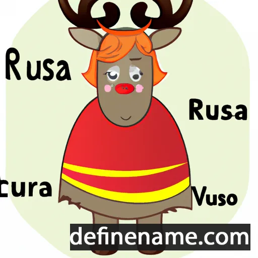 cartoon of the name Rusa