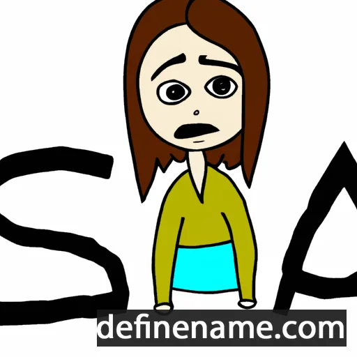 cartoon of the name Sada