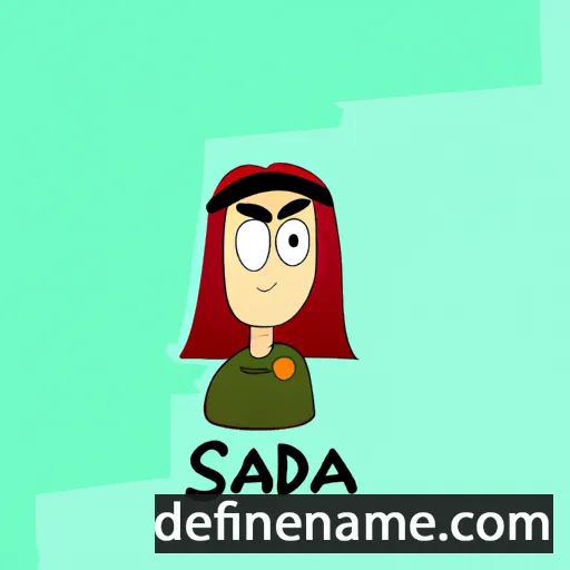 cartoon of the name Sada