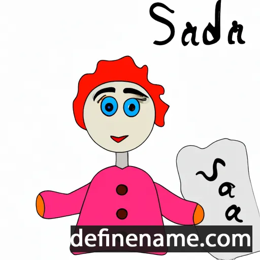 Saddia cartoon