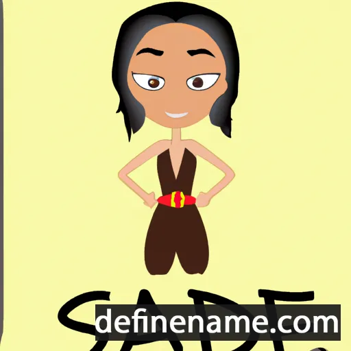 cartoon of the name Sade