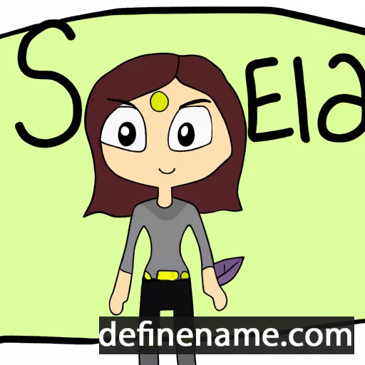 Saelia cartoon