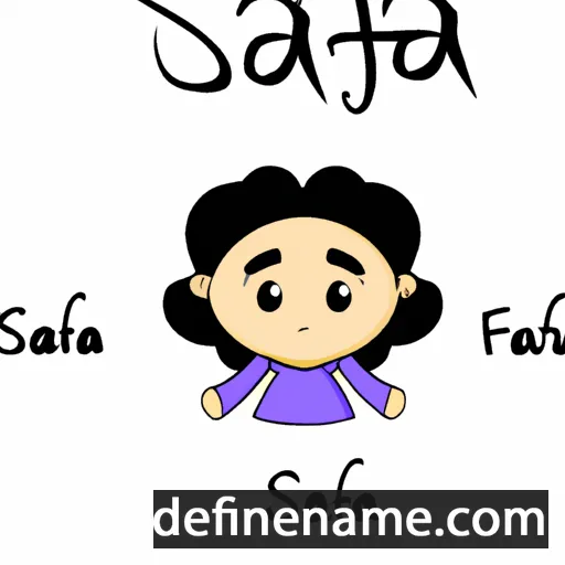 cartoon of the name Safa