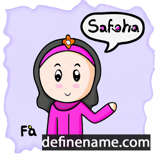 Saffiah cartoon