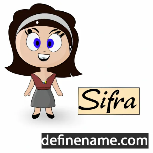 cartoon of the name Safira