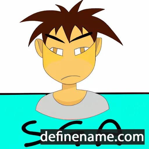 cartoon of the name Sagi