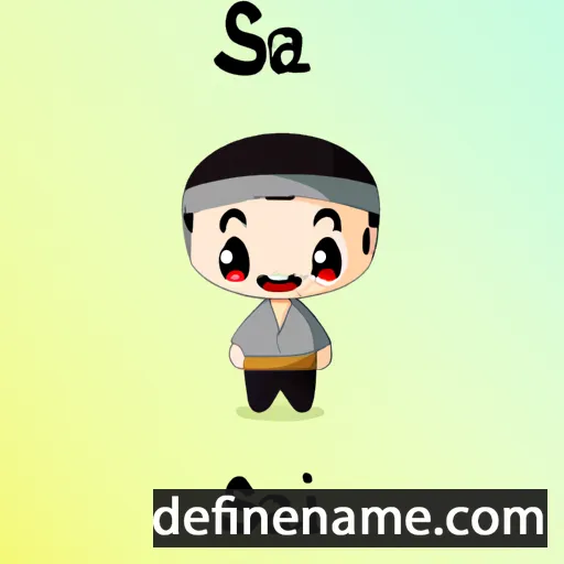 cartoon of the name Sai